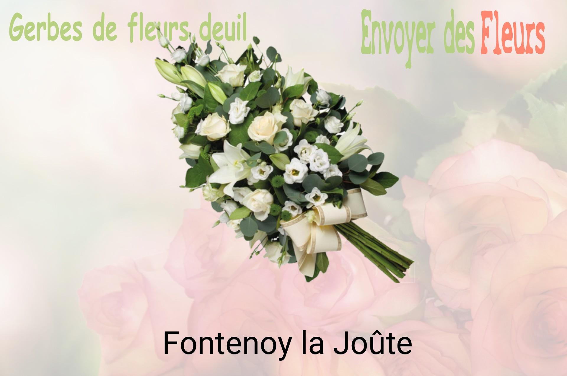 Gerbe de fleurs de deuil livrée à Fontenoy-la-Joûte